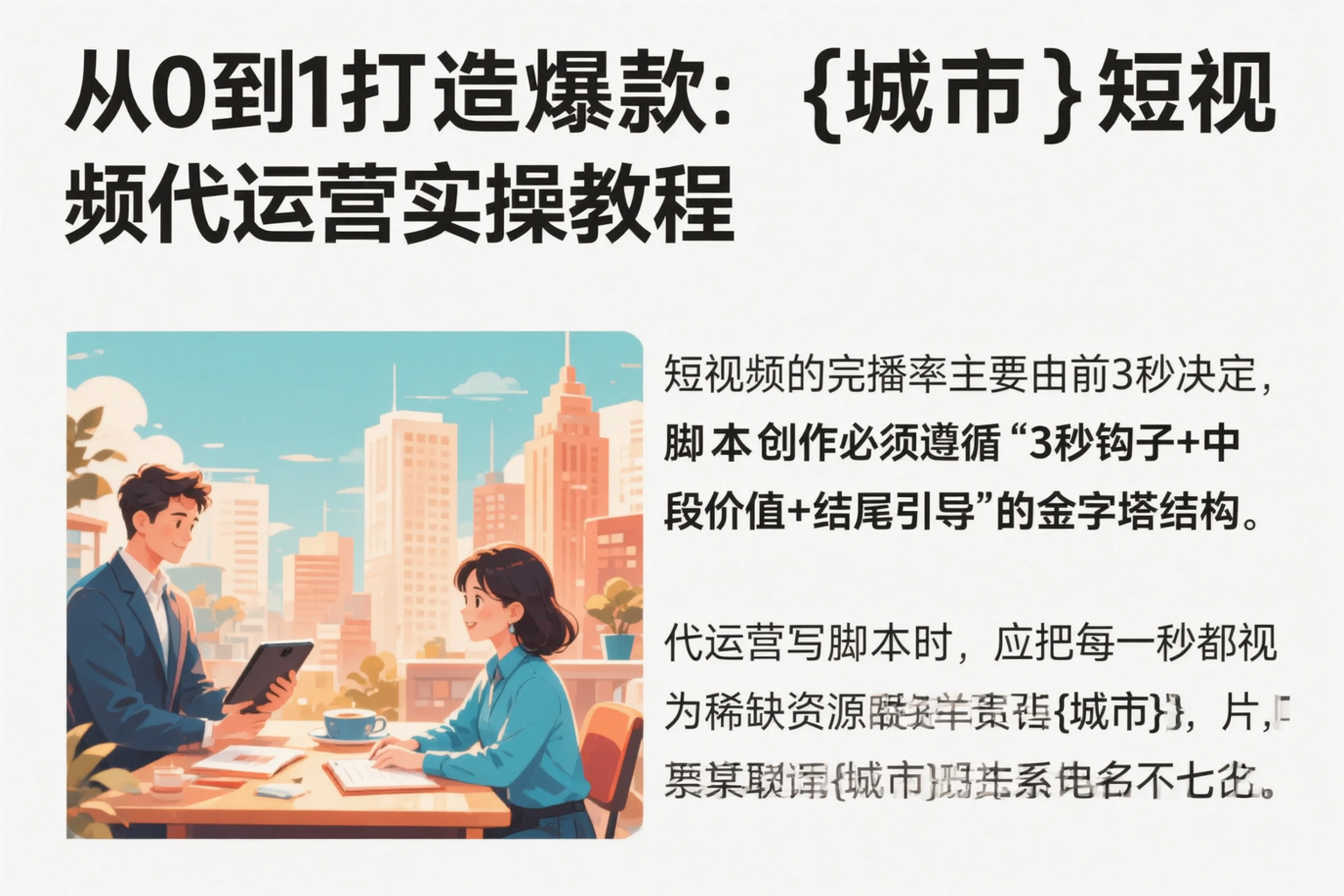从0到1打造爆款：济源短视频代运营实操教程