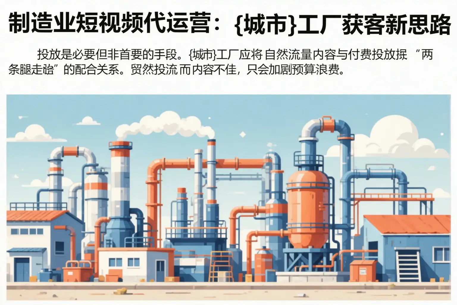 制造业短视频代运营：济源工厂获客新思路